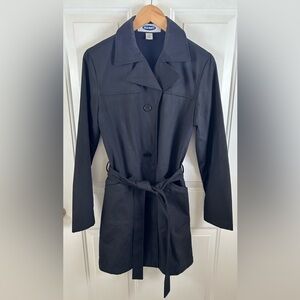 Old Navy Women’s Black Rain/Trench Coat